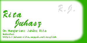rita juhasz business card