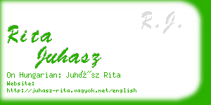 rita juhasz business card